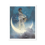Spring Scattering Stars - Edwin Blashfield Art Print, Ballerina Dress Gracefully Crescent Moon