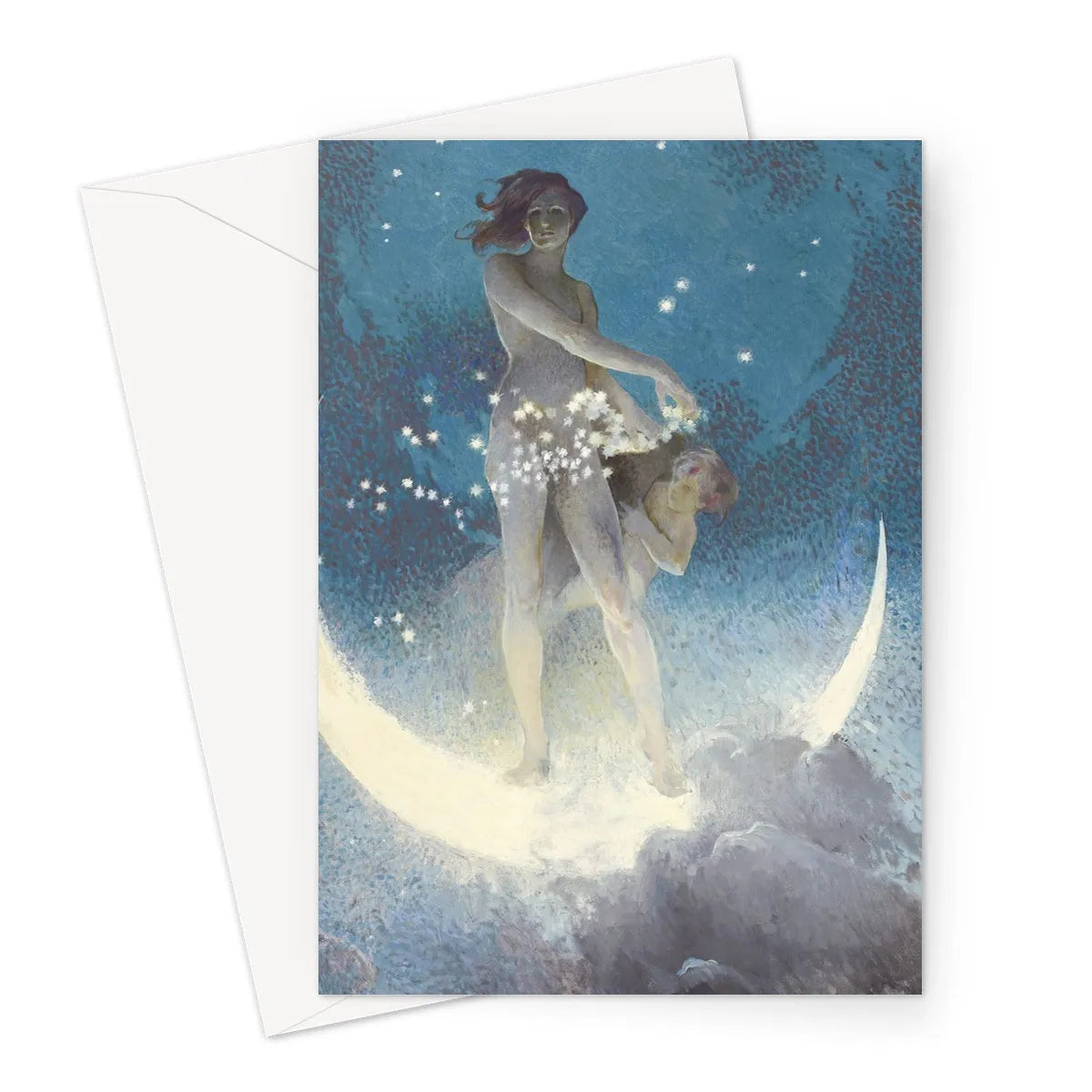 Spring Scattering Stars By Edwin Blashfield. Greeting Card - A5 Portrait / 1 Card - Greeting & Note Cards - Aesthetic