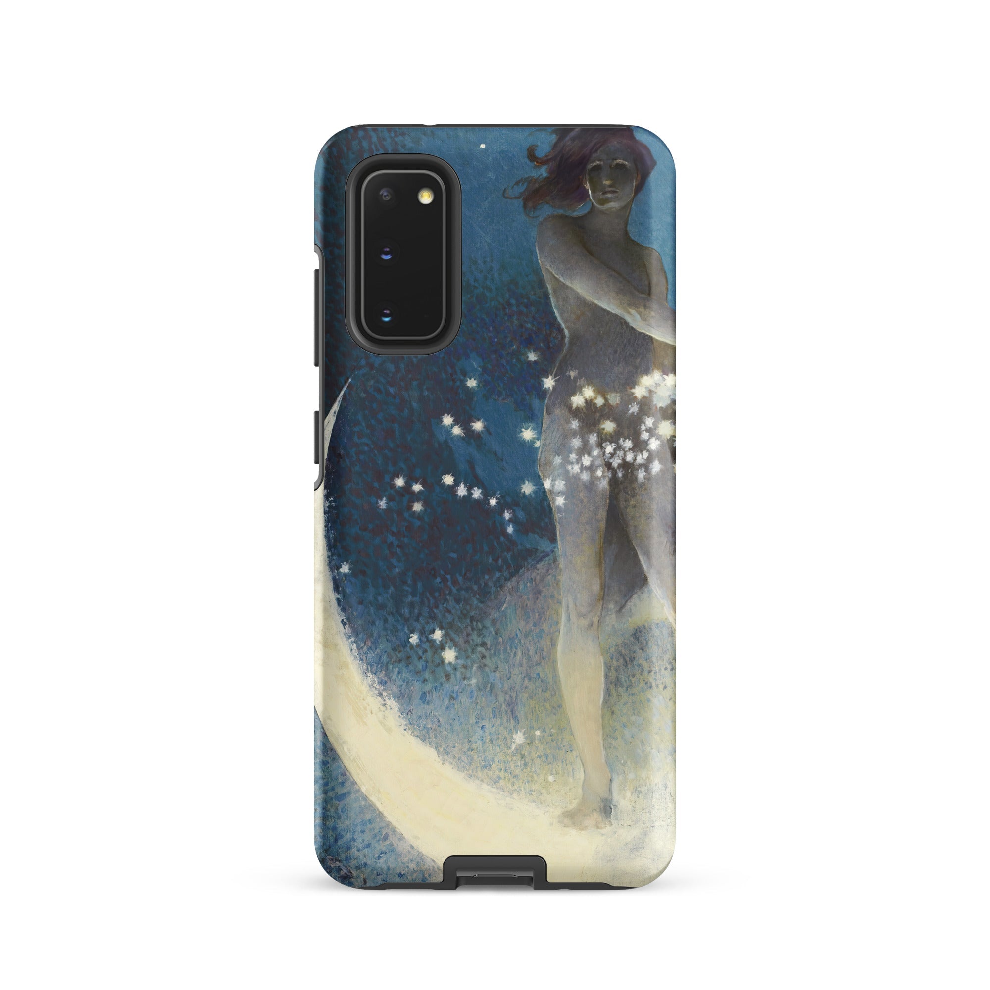Spring Scattering Stars Edwin Blashfield Samsung Case, Galaxy S20 / Matte, Smartphone Case Celestial Themed Illustration Female Figure