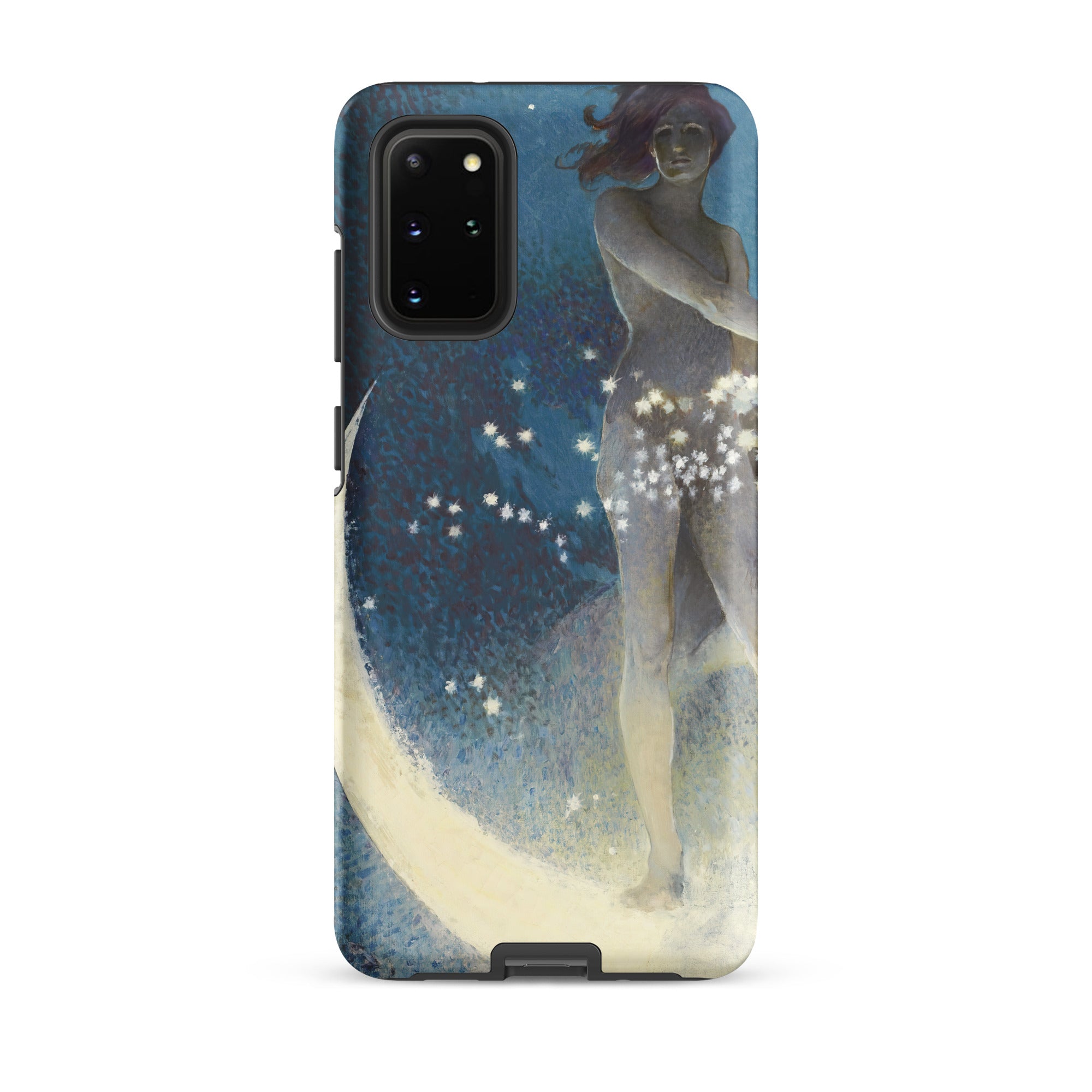 Spring Scattering Stars Edwin Blashfield Samsung Case, Galaxy S20 Plus / Matte, Phone Case Artistic Design Woman Stars Moon