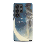 Spring Scattering Stars - Edwin Blashfield Samsung Case, Galaxy S25 Ultra / Matte, Smartphone Case Celestial-themed Illustration Woman Moon