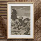 They Spruce Themselves Up - Francisco De Goya Art Print, 20x30’’ / 51x76cm / Natural Frame / 2’’ Matboard, Framed Monochrome Print