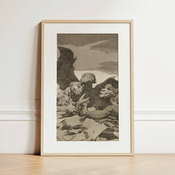 They Spruce Themselves Up - Francisco De Goya Art Print / Canvas, 12x18’’ / 31x46cm / Natural Frame / Matboard, Posters Prints & Visual