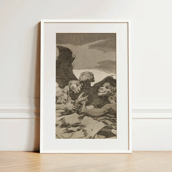 They Spruce Themselves Up - Francisco De Goya Art Print / Canvas, 12x18’’ / 31x46cm / White Frame / Matboard, Posters Prints & Visual