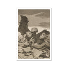 They Spruce Themselves Up - Francisco De Goya Art Print, Grotesque Figures Pair Scissors