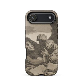 They Spruce Themselves Up - Francisco De Goya Phone Case Iphone 17 Air / Matte Iphone 12 Case Lion Design Black White Illustration