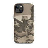 They Spruce Themselves Up - Francisco De Goya Phone Case Iphone 14 Plus / Matte Iphone Case Dark Grotesque Illustration Francisco Goya, Los