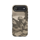 They Spruce Themselves Up - Francisco De Goya Phone Case Iphone 17 Air / Matte Iphone 12 Case Lion Design Black White Illustration