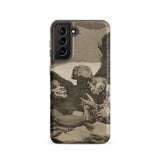 They Spruce Themselves Up - Francisco De Goya Samsung Case, Galaxy S21 / Matte, Smartphone Dark Artistic Case Sepia-toned Illustration