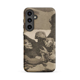 They Spruce Themselves Up - Francisco De Goya Samsung Case, Galaxy S24 Plus / Matte, Smartphone Case Dark Macabre Sepia-toned Illustration