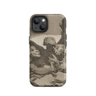 They Spruce Themselves Up - Francisco Goya Iphone Case, 14 / Matte, Iphone Black White Goya Demonic Figures Cover