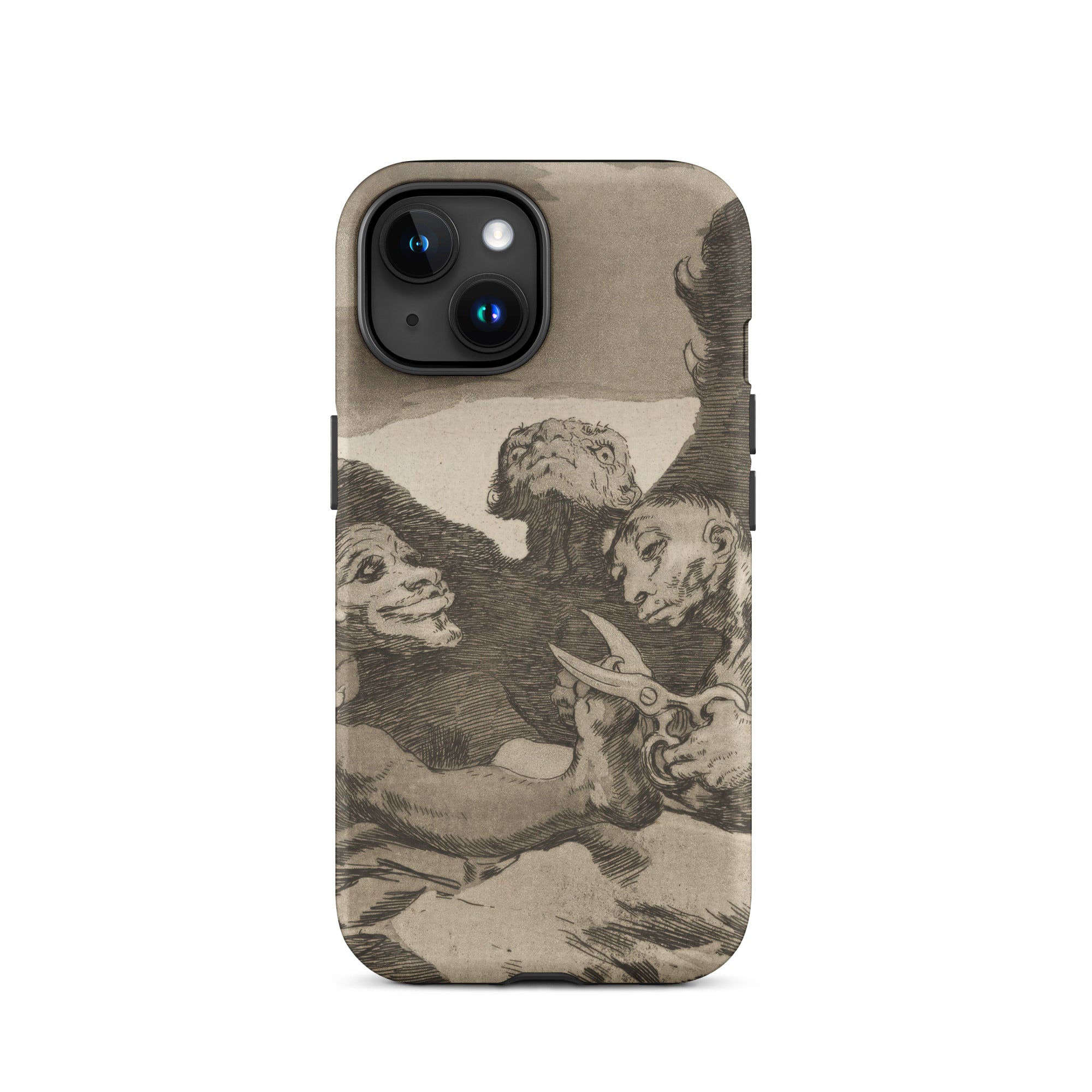 They Spruce Themselves Up - Francisco Goya Iphone Case, 15 / Matte, Iphone 14 Case Dark Macabre Art Print