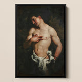 St Sebastian - Johann Carl Loth kunstdruk / Canvas, 12x18’’ / 31x46cm / Zwart frame, Posterprints & visueel artwork, Toby Leon
