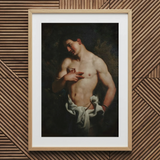 St Sebastian - Johann Carl Loth kunstdruk / Canvas, 20x30’’ / 51x76cm / Natuurlijk frame / Passe-partout, Posterprints & visueel artwork, Toby Leon