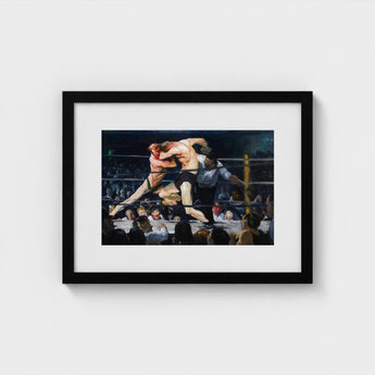 Stag at Sharkey’s - George Bellows Art Print / Canvas, Locks, Single Savage Instant, Two Fighters Sealed, Chest Inside Tom, Athletic Prints