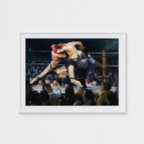Stag at Sharkey’s - George Bellows Art Print / Canvas, Locks, Single Savage Instant, Two Fighters Sealed, Chest Inside Tom, Athletic Prints