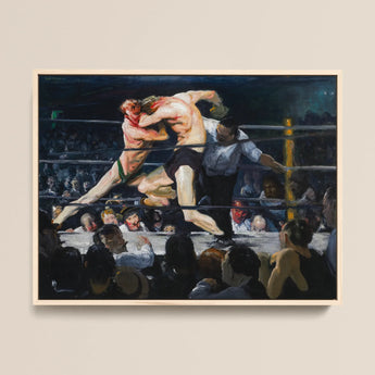 Stag at Sharkey’s - George Bellows Art Print / Canvas, 16x12’’ / 41x31cm / Natural Frame, Posters Prints & Visual Artwork, Toby Leon