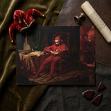 Stańczyk - Jan Alojzy Matejko Art Print / Canvas Rectangular Print Man Ornate Red Jester Costume Seated Jan Alojzy Matejko Art, Painting,