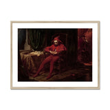 Stańczyk - Jan Alojzy Matejko Art Print, Framed Print Melancholic Jester Red Costume