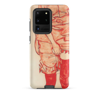 Standing Woman in Red - Egon Schiele Phone Case, Samsung Galaxy S20 Ultra / Matte, Mobile Cases, Toby Leon