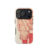 Standing Woman in Red - Egon Schiele Phone Case Iphone 17 Pro / Matte Iphone 12 Pro Max Case Red Beige Abstract Egon Schiele, Schiele’s