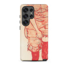 Standing Woman in Red - Egon Schiele Samsung Case, Galaxy S25 Ultra / Matte