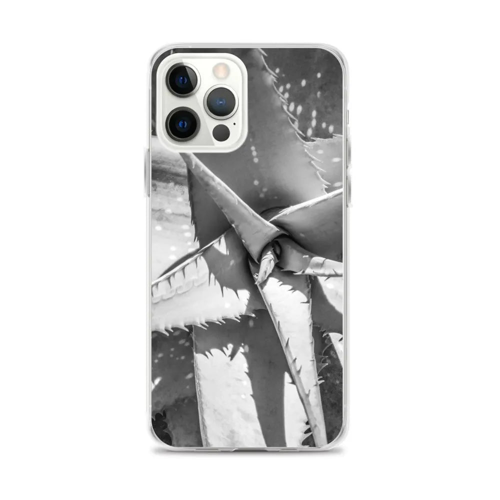 Starry - eyed Botanical Art Iphone Case - Black And White - Iphone 12 Pro Max - Mobile Phone Cases - Aesthetic Art
