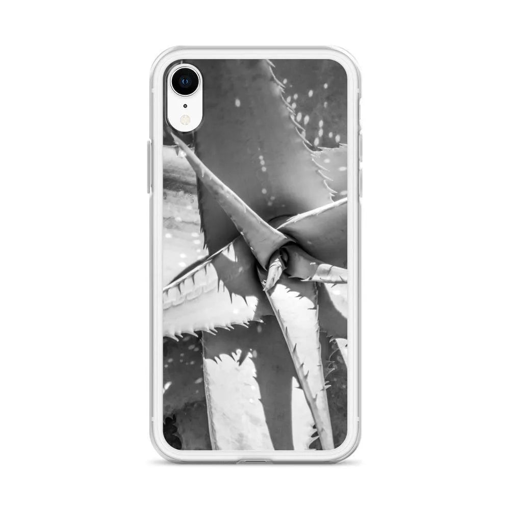 Starry-eyed Botanical Art Iphone Case - Black And White - Mobile Phone Cases - Aesthetic Art