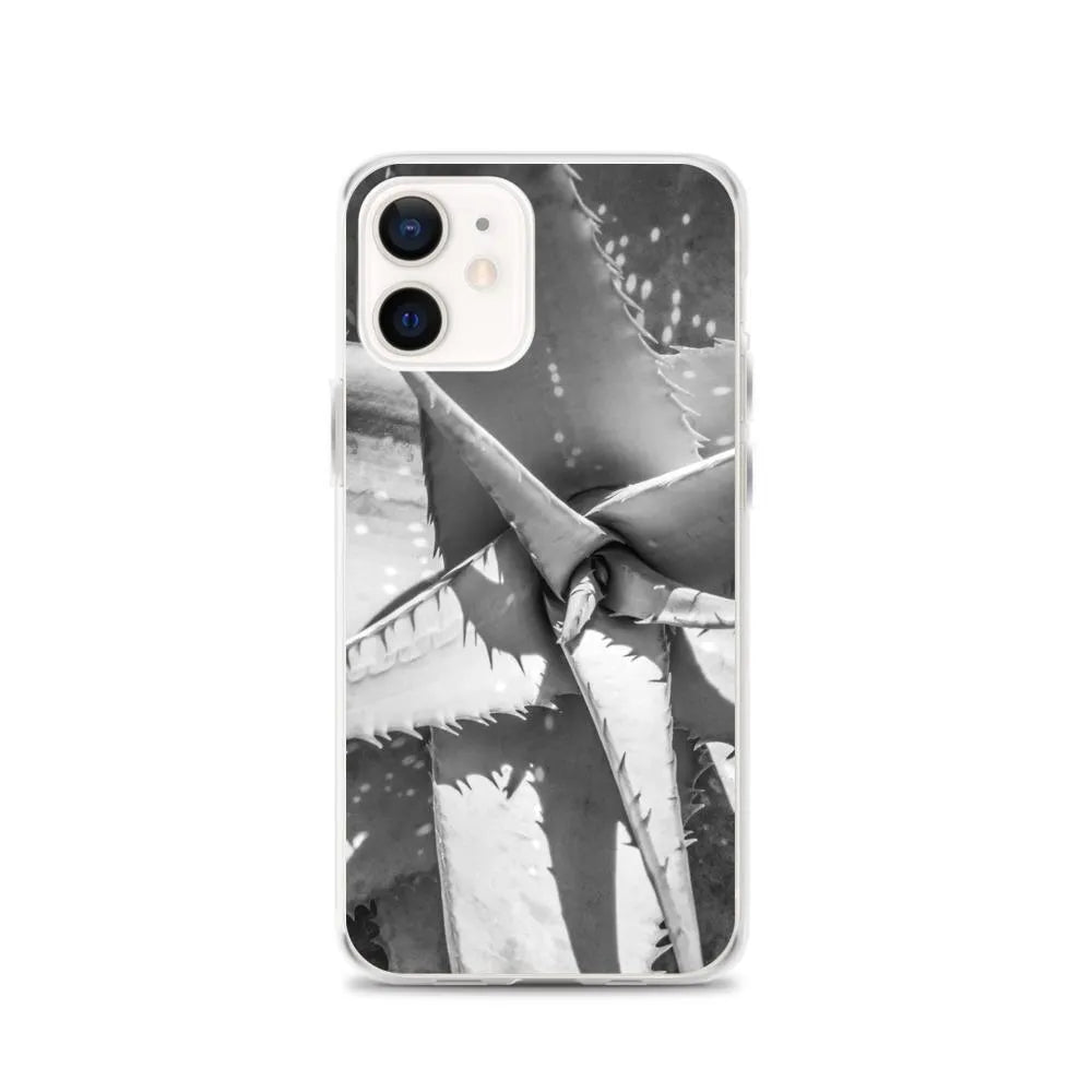 Starry - eyed Botanical Art Iphone Case - Black And White - Iphone 12 - Mobile Phone Cases - Aesthetic Art