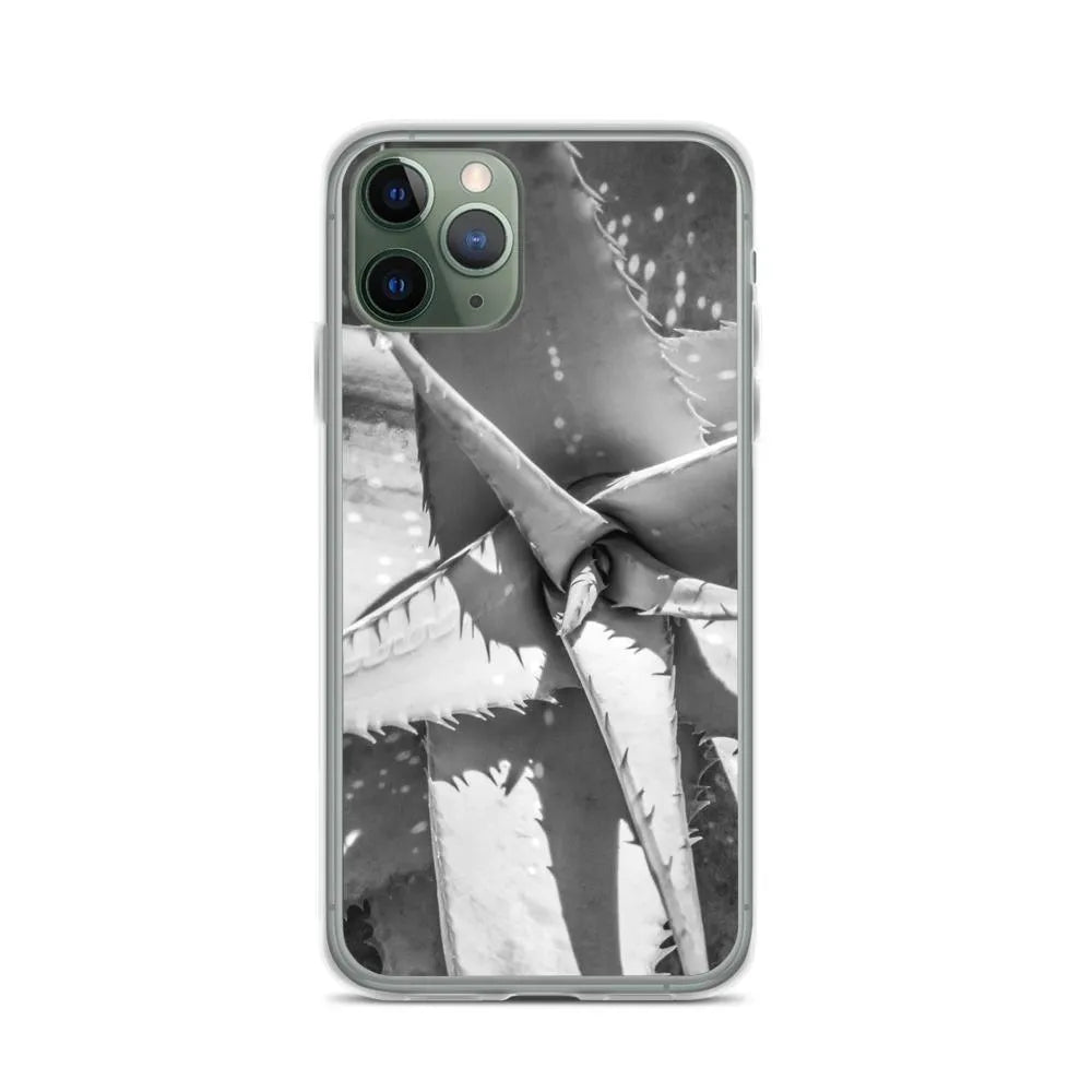 Starry-eyed Botanical Art Iphone Case - Black And White - Iphone 11 Pro - Mobile Phone Cases - Aesthetic Art