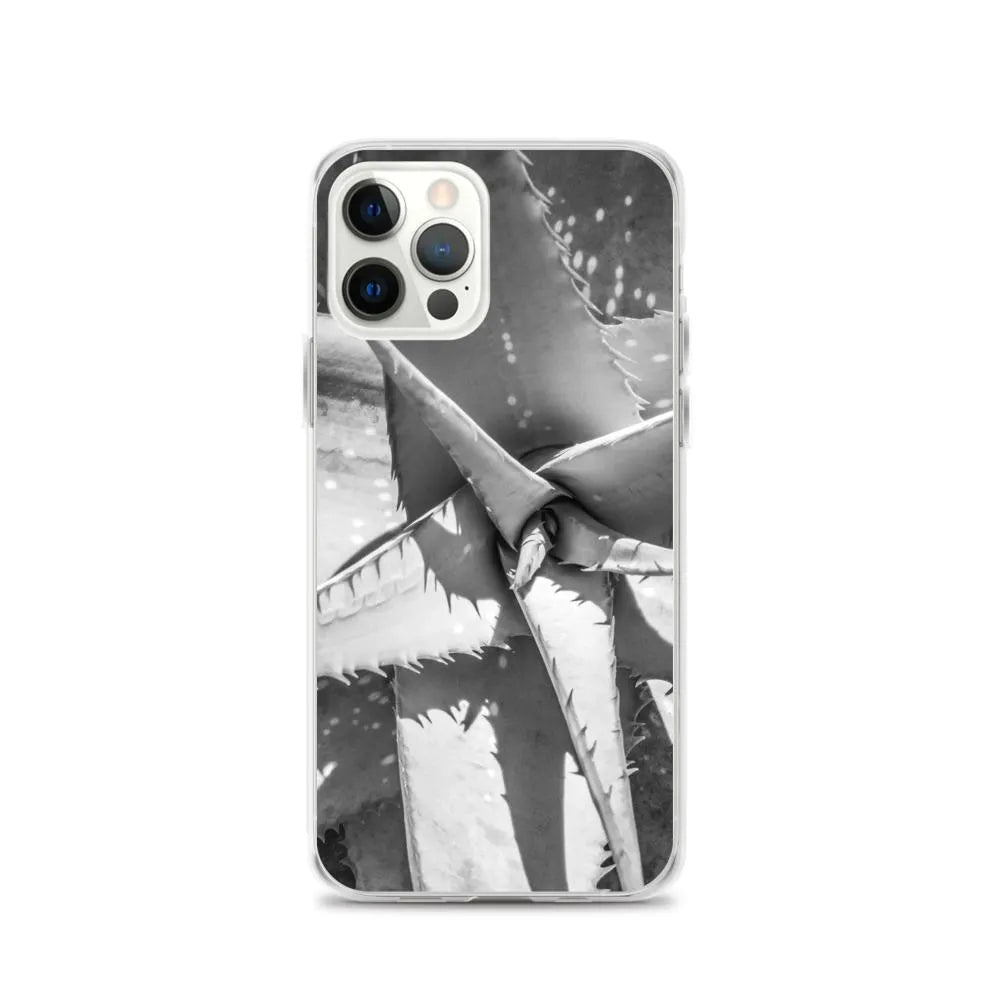 Starry - eyed Botanical Art Iphone Case - Black And White - Iphone 12 Pro - Mobile Phone Cases - Aesthetic Art