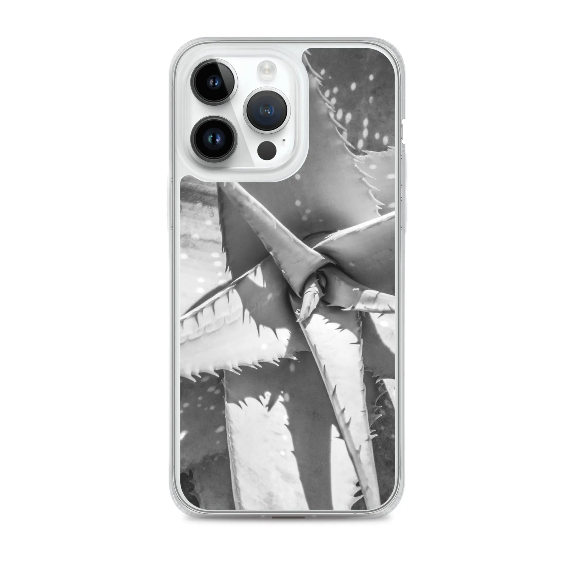 Starry-eyed Botanical Art Iphone Case - Black And White - Iphone 14 Pro Max - Mobile Phone Cases - Aesthetic Art