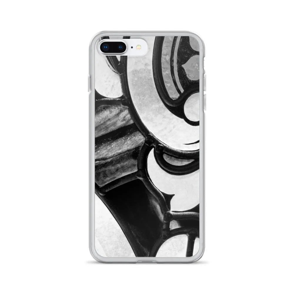 Stay Glassy - Designer Travels Art Iphone Case - Black And White - Iphone 7 Plus/8 Plus - Mobile Phone Cases