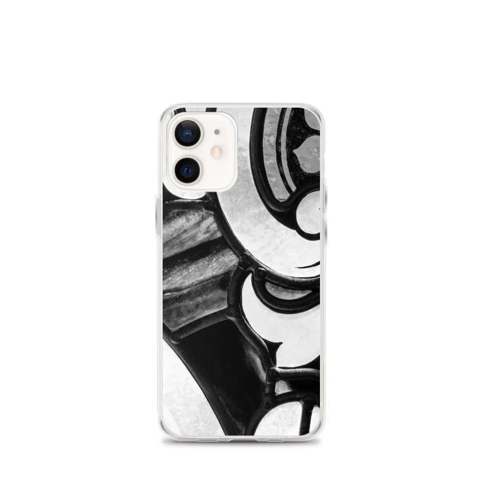 Stay Glassy - Designer Travels Art Iphone Case - Black And White - Iphone 12 Mini - Mobile Phone Cases - Aesthetic Art