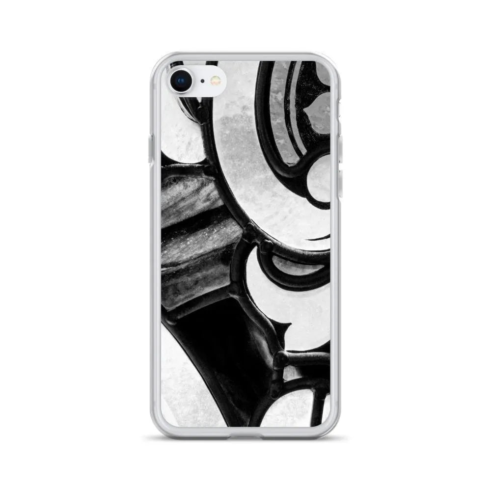 Stay Glassy - Designer Travels Art Iphone Case - Black And White - Iphone Se - Mobile Phone Cases - Aesthetic Art