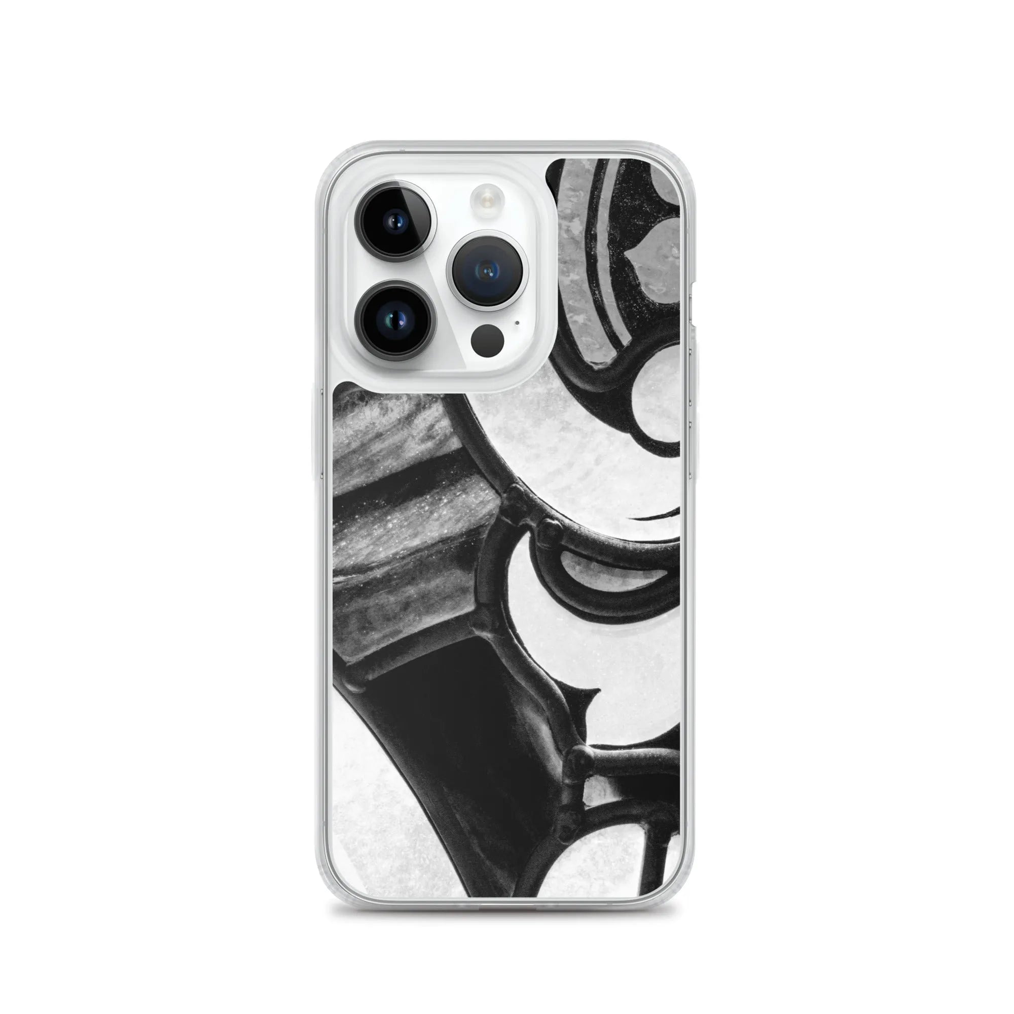 Stay Glassy - Designer Travels Art Iphone Case - Black And White - Iphone 14 Pro - Mobile Phone Cases - Aesthetic Art