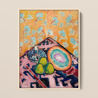Still Life - Alfred Henry Maurer Fauvist Art Print / Canvas, 12x16’’ / 31x41cm / Natural Frame, Posters Prints & Visual Artwork, Toby Leon