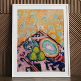 Still Life - Alfred Henry Maurer Fauvist Art Print / Canvas, 24x32’’ / 61x81cm / White Frame / Matboard, Posters Prints & Visual Artwork,