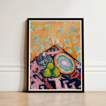 Still Life - Alfred Henry Maurer Fauvist Art Print / Canvas Vibrant Abstract Painting Black Frame Bold Orange, Prints