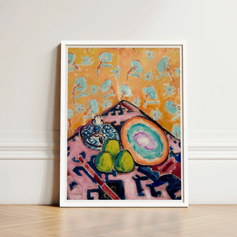 Still Life - Alfred Henry Maurer Fauvist Art Print / Canvas Vibrant Abstract Painting White Frame Bold Orange, Prints