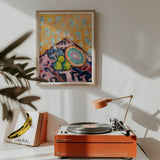 Still Life - Alfred Henry Maurer Fauvist Art Print, Orange Turntable Vinyl Record Platter