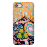 Still Life - Alfred Henry Maurer Fauvist Iphone Case, 8 / Matte, Colorful Phone Case Life Painting Fruits Patterned Background