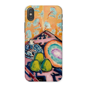Still Life - Alfred Henry Maurer Fauvist Iphone Case, x / Matte, Colorful Phone Case Life Painting Fruit Decorative Objects