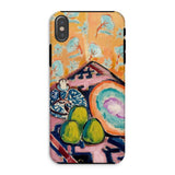 Still Life - Alfred Henry Maurer Fauvist Iphone Case, Xs / Matte, Colorful Artistic Phone Case Life Painting Fruits Floral