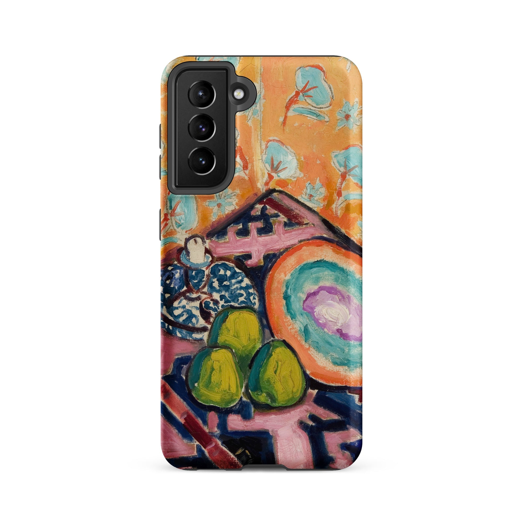 Still Life Alfred Henry Maurer Fauvist Samsung Case, Galaxy S21 Fe / Matte, Smartphone Case Colorful Abstract Still Life Painting
