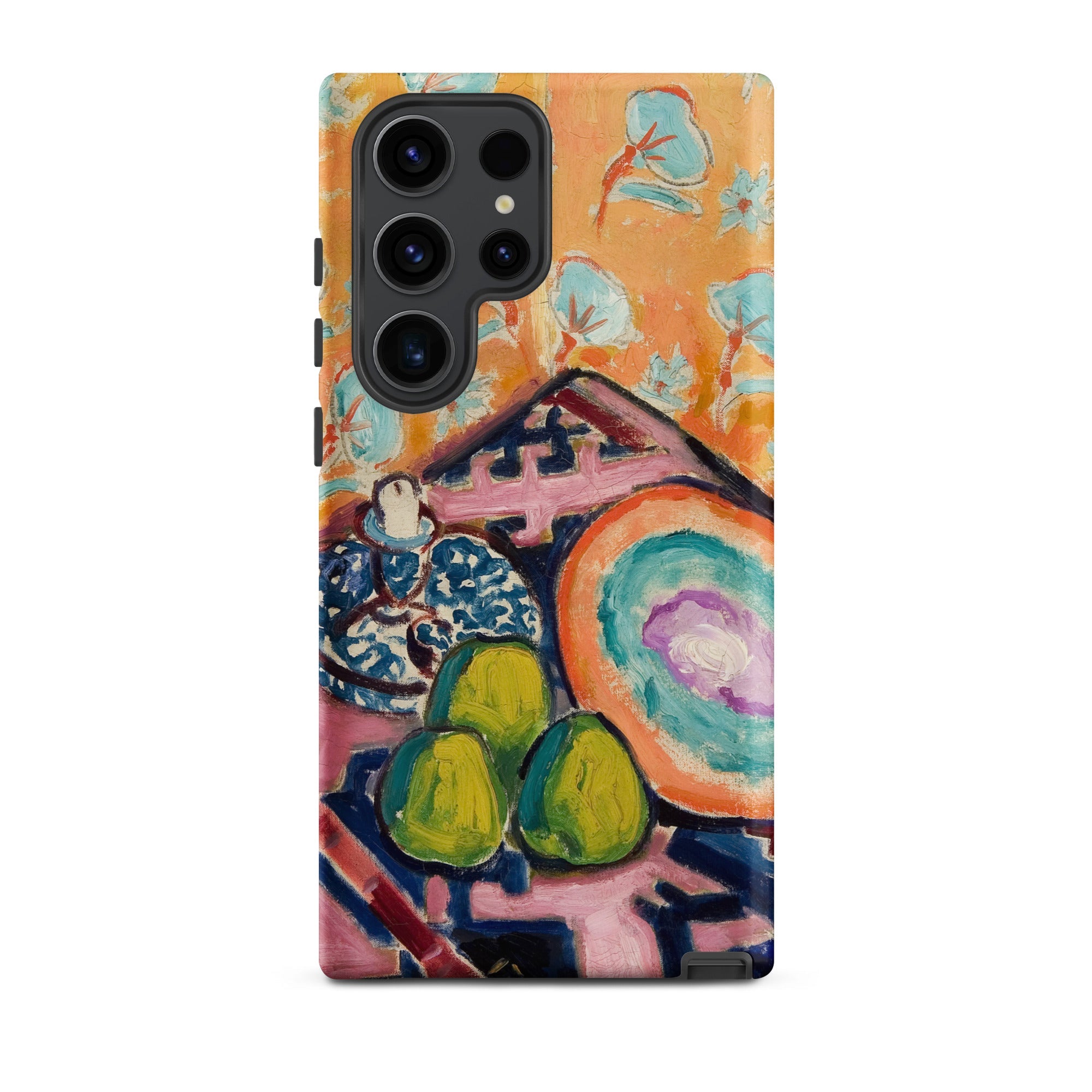 Still Life Alfred Henry Maurer Fauvist Samsung Case, Galaxy S23 Ultra / Matte, Smartphone Case Colorful Abstract Life Painting