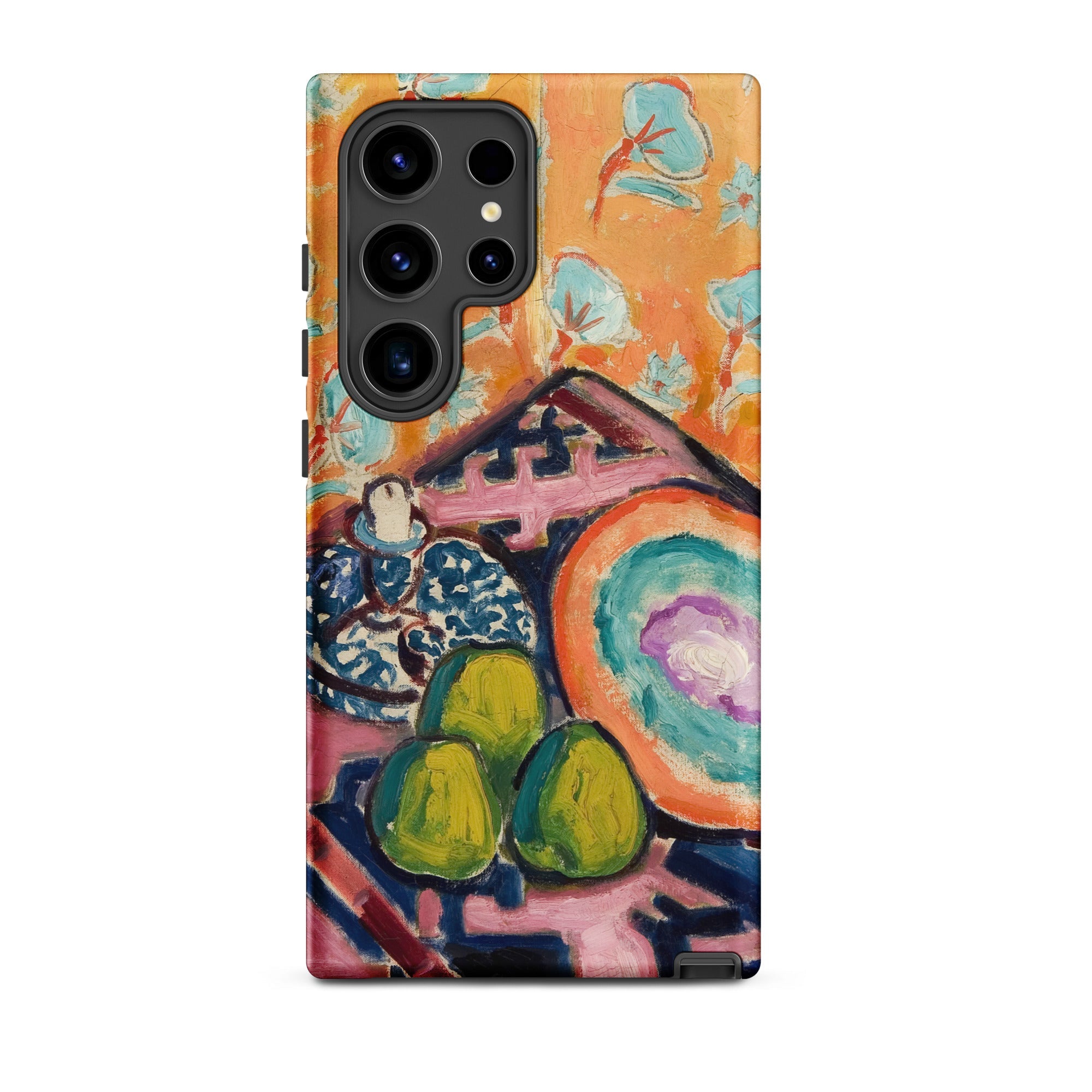 Still Life Alfred Henry Maurer Fauvist Samsung Case, Galaxy S24 Ultra / Matte, Smartphone Case Vibrant Abstract Painting