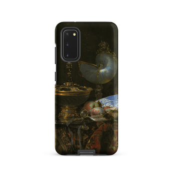 Still Life with Holbein Bowl Nautilus Cup Glass Goblet and Fruit Dish - Willem Kalf Phone Case, Samsung Galaxy S20 / Matte, Mobile Cases,