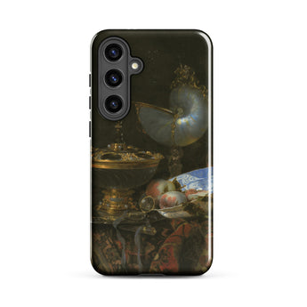 Still Life with Holbein Bowl Nautilus Cup Glass Goblet and Fruit Dish - Willem Kalf Phone Case, Samsung Galaxy S24 Plus / Gloss, Mobile