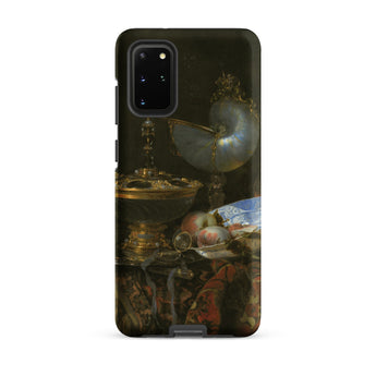 Still Life with Holbein Bowl Nautilus Cup Glass Goblet and Fruit Dish - Willem Kalf Phone Case, Samsung Galaxy S20 Plus / Matte, Mobile